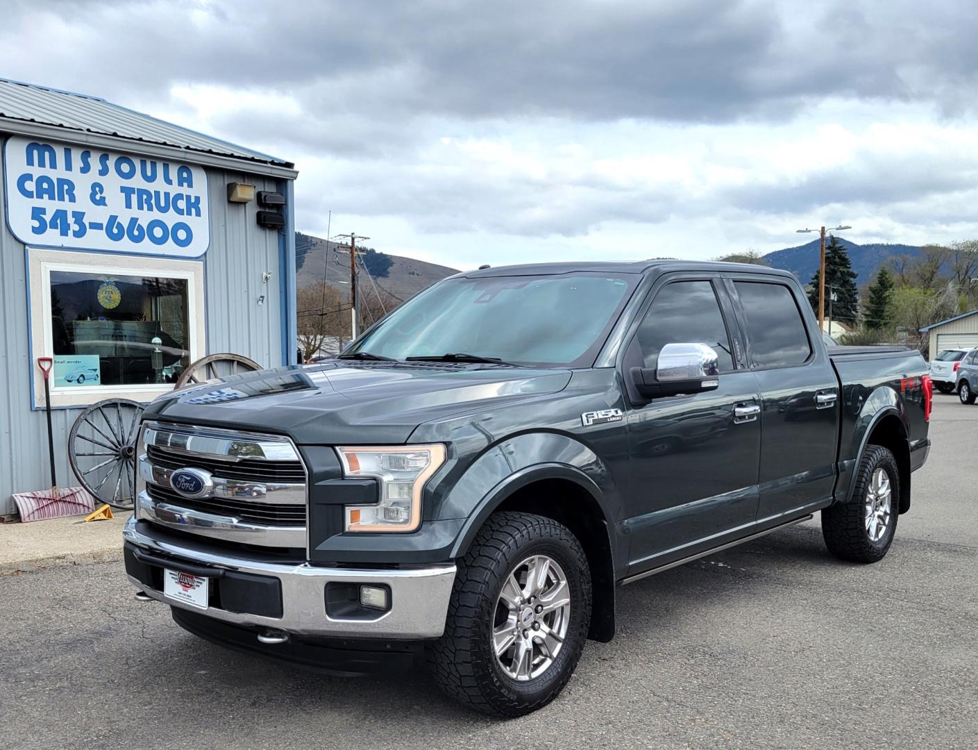 2015 Green /Black Ford F-150 Lariat (1FTEW1EF7FF) with an 5.0L V8 engine, 6 Speed Automatic transmission, located at 450 N Russell, Missoula, MT, 59801, (406) 543-6600, 46.874496, -114.017433 - Photo#1